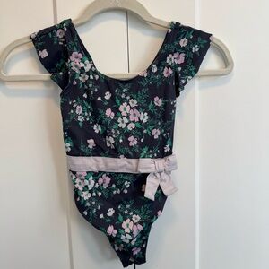 Janie and Jack Girls One-Piece Swimsuit Floral Size 5
